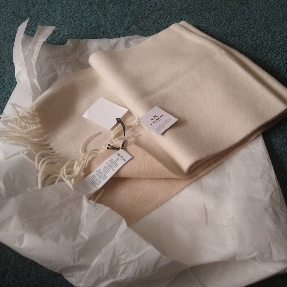 Coach cashmere signature scarf